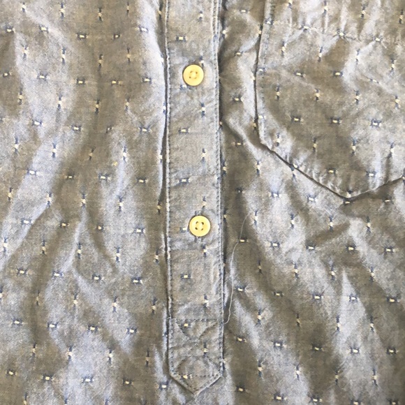 Merona | Women's Swiss dot button front long sleeve shirt - Picture 9 of 11
